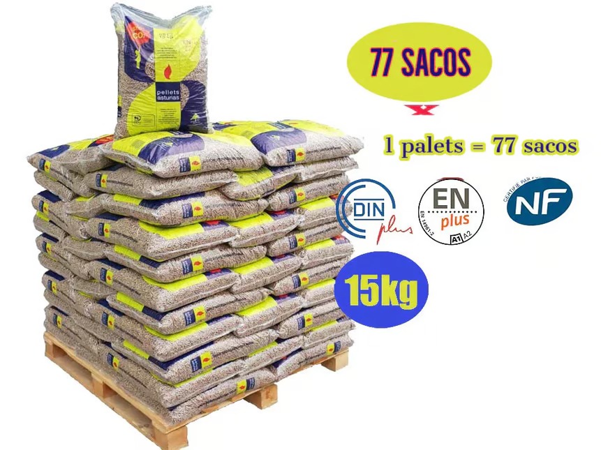 Pellets Asturias - Palet de 77 sacos