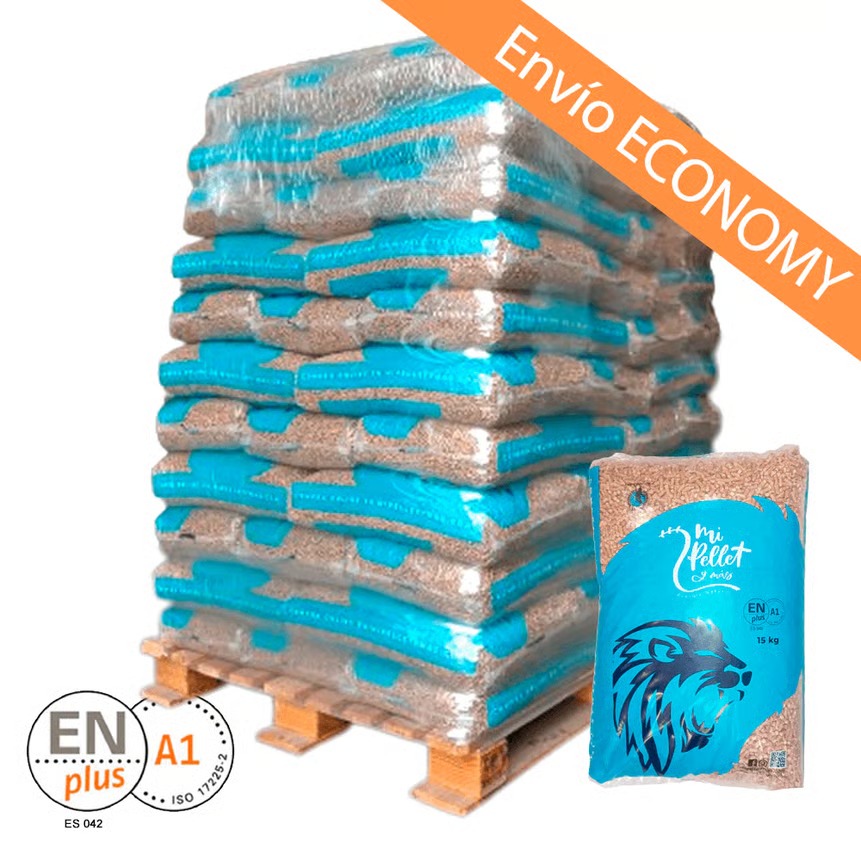 Pallet de Pellets Certificados ENplus A1 - 77 sacos (Edición Limitada)